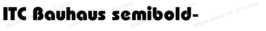 ITC Bauhaus semibold字体转换